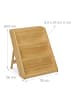 relaxdays Gewürzregal in Natur - (B)30 x (H)29,5 x (T)26 cm
