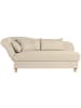58 aufm Kessel RECAMIERE mit Armteil links klappbar Katia Bezug Flachgewebe Buche natur / beige