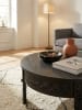 KADIMA DESIGN Design Couchtisch 80x36x80 cm Massivholz Sofatisch Rund