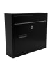 relaxdays Briefkasten in Schwarz - (B)36 x (H)31 x (T)10 cm