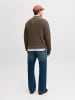 Jack & Jones Strickjacke mit Viertelreißverschluss in Canteen