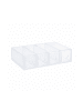 relaxdays Schubladenbox in Transparent - (B)25 x (H)6 x (T)17,5 cm