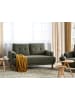 Beliani 2-Sitzer Sofa TUVE in Grün/Braun - (W) 149 x (H) 85 x (L) 90 cm