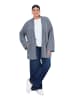 Ulla Popken Strickjacke in mittel grau melange