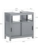 SoBuy Waschbeckenunterschrank in Dunkelgrau - (B)60 x (H)60 x (T)30cm