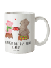 Mr. & Mrs. Panda Kindertasse Glühschwein Sause mit Spruch in Weiß