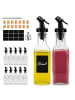 relaxdays 12 x Ölflaschen-Set - 150 ml
