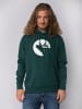 wat? Apparel Sweatshirt Röhrender Hirsch in Glazed Green