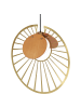 Beliani Pendelleuchten BARGO in Gold/Braun - (W) 20 x (H) 151 x (L) 10 cm