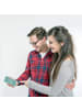 Mr. & Mrs. Panda Postkarte Spruch Fußballtrainer Motivation mit ... in Meeresbrise