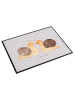 Mr. & Mrs. Panda Schreibtischunterlage Schnecken Liebe ohne Spruch in Grau Pastell