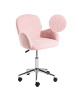 Beliani Bürostuhl PRIDDY in Rosa/Silber - (W) 60 x (H) 79 x (L) 60 cm