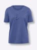Sieh an! Kurzarmshirt in royalblau-meliert