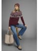 AJC Jacquardpullover in bordeaux-marine-offwhite