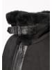 CBL Herren Lammfelljacke in schwarz
