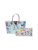 myMo Women Tote Bag in White Multicolor
