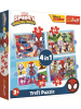 Trefl Spiel - 4 in 1 Puzzle 12,15, 20, 24 Teile  Marvel Spidey