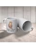Mr. & Mrs. Panda Tasse Otter Muschel mit Spruch in Grau Pastell