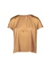 Zero  Satinshirt mit Wellensaum in Cinnamon Swirl