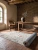 KADIMA DESIGN Outdoor-Teppich Floral pflegeleicht Balkon Terrasse Outdoor Garten in Creme