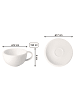 Villeroy & Boch 6er Set Kaffeetassen mit Untertassen NewMoon 190 ml weiß in weiß