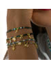 Luxenter Armband aus 925er Sterlingsilber und dunkelblauem Kristall mit 18kGoldveredelung