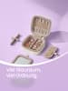 SONGMICS HOME Schmuckkasten Anah in Weiß - (B)10.6 x (H)6.1 x (T)10.6 cm