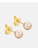 Diamant L'éternel Ohrringe aus 750 Gelbgold mit Perle