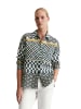 Marc O'Polo Print-Leinenbluse regular in multi/ white cotton