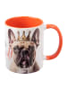 United Labels Hunde Tasse - Mops Vergiss den Prinzen aus Keramik 320 ml in orange