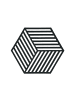 Zone Denmark Untersetzer Hexagon in Black