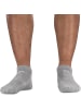 Circle Five 6 Paar Sneaker-Socken inkl. Silikongrip in Grau