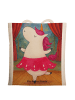 Mr. & Mrs. Panda Shopping Tasche Einhorn Ballerina Design ohne S... in Weiß