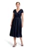 Vera Mont Cocktailkleid im Glitzer-Look in Dunkelblau/Grau