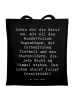 Mr. & Mrs. Panda Tote Bag Spruch Kreativität im Leben mit Spruch in Schwarz