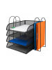 relaxdays Briefablage in Schwarz - (B)40,5 x (H)33 x (T)33,5 cm