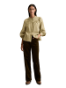 Marc O'Polo DENIM Karo-Bluse A-Shape in Light Green