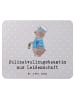 Mr. & Mrs. Panda Mouse Pad Polizeivollzugsbeamtin Leidenschaft m... in Grau Pastell