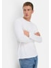 Camel Active fleXXXactive® Langarmshirt aus einem Baumwollmix in Weiß