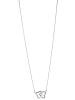Adeliás Damen Halskette – Herz aus 925 Silber 42 cm in silber