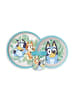 Bluey Leaves rutschfestes Essgeschirr, -Set