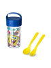 koziol BUDDY SNACK 0,5 SPONGEBOB SQUAREPANTS - Snackpot / Trinkflasche 500ml + Besteck