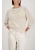 monari Pullover mit U-Boot-Ausschnitt und ¾-Ärmeln in Champagne Beige