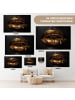 MuchoWow Leinwand Bilder Goldene Lippen