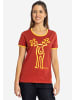 elkline T-Shirt Rudolfine in burnt red - golden sunset