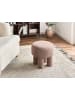 Beliani Hocker CANBY in Beige - (W) 43 x (H) 38 x (L) 43 cm