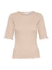 SAINT TROPEZ Kurzarm-Bluse GruSZ Fitted in Atmos Melange