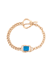 NAEMI Women Bracelet in Rose Gold Turquoise