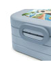 Mr. & Mrs. Panda Brotbüchse Panda Schwimmbad Pommes Design ohne ... in Blau Pastell