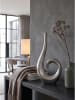 KADIMA DESIGN Metallvase organisch, massives Aluminium, handgefertigt, Modern in Silber